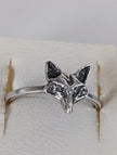 925 Silver Fox Ring – Nature-Inspired Handmade Gift for Animal Lovers