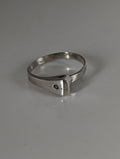 925 Silver Hoof Nail Ring – Handmade Equestrian Gift for Him or Her