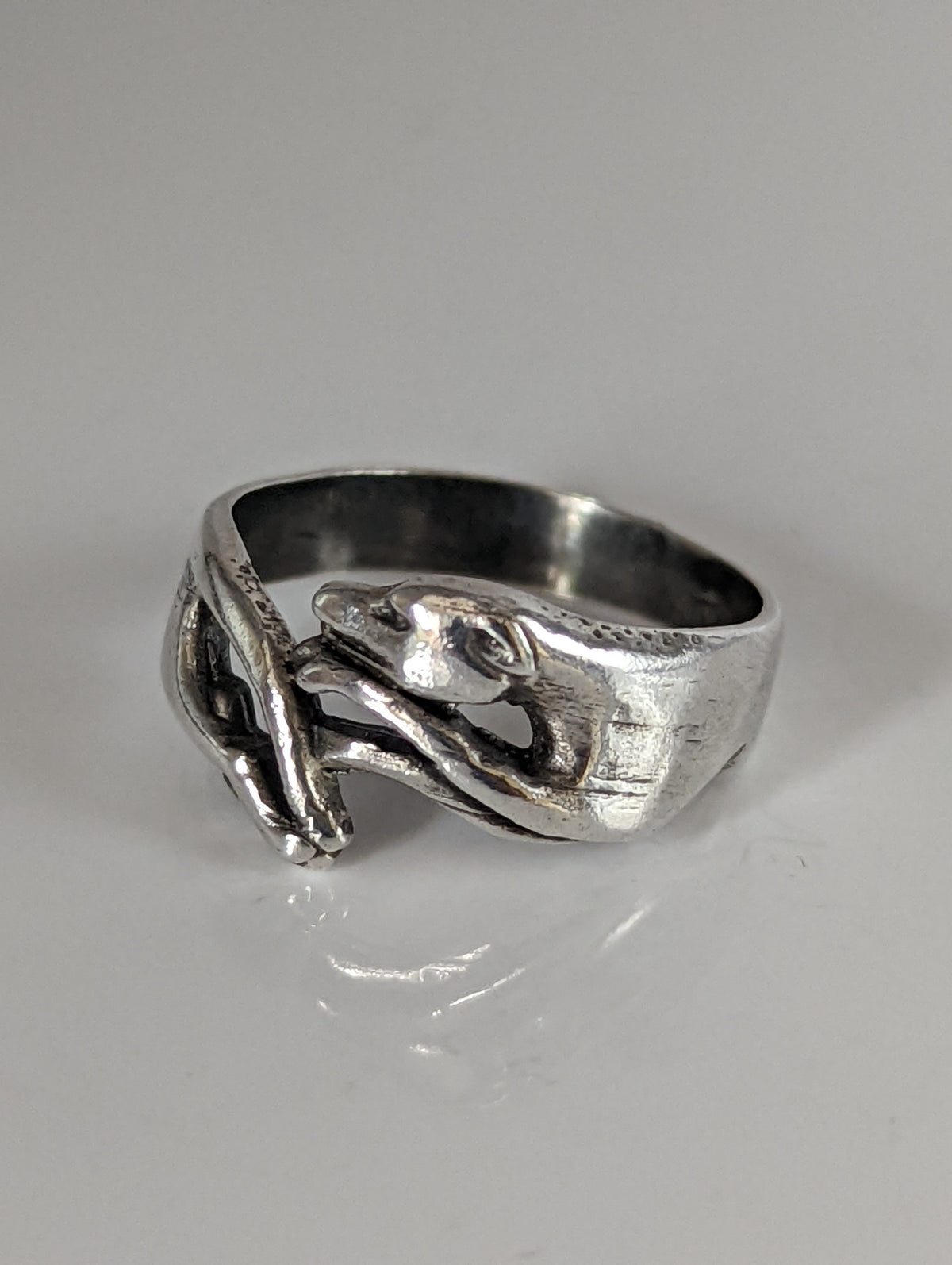 925 Silver Greyhound Ring – Handmade Elegant Dog Lover’s Band