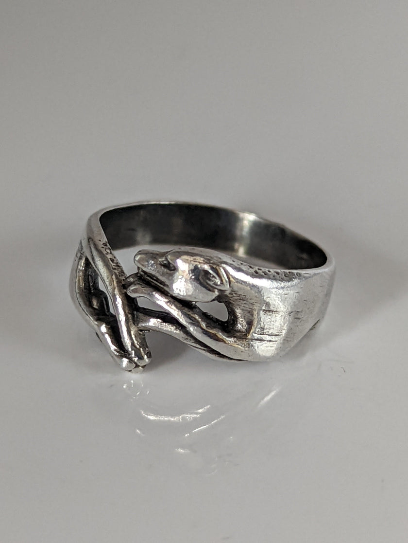 925 Silver Greyhound Ring – Handmade Elegant Dog Lover’s Band
