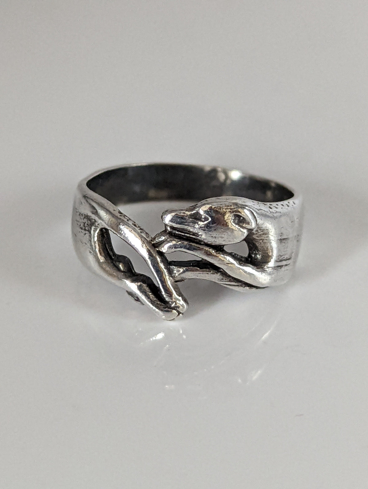 925 Silver Greyhound Ring – Handmade Elegant Dog Lover’s Band