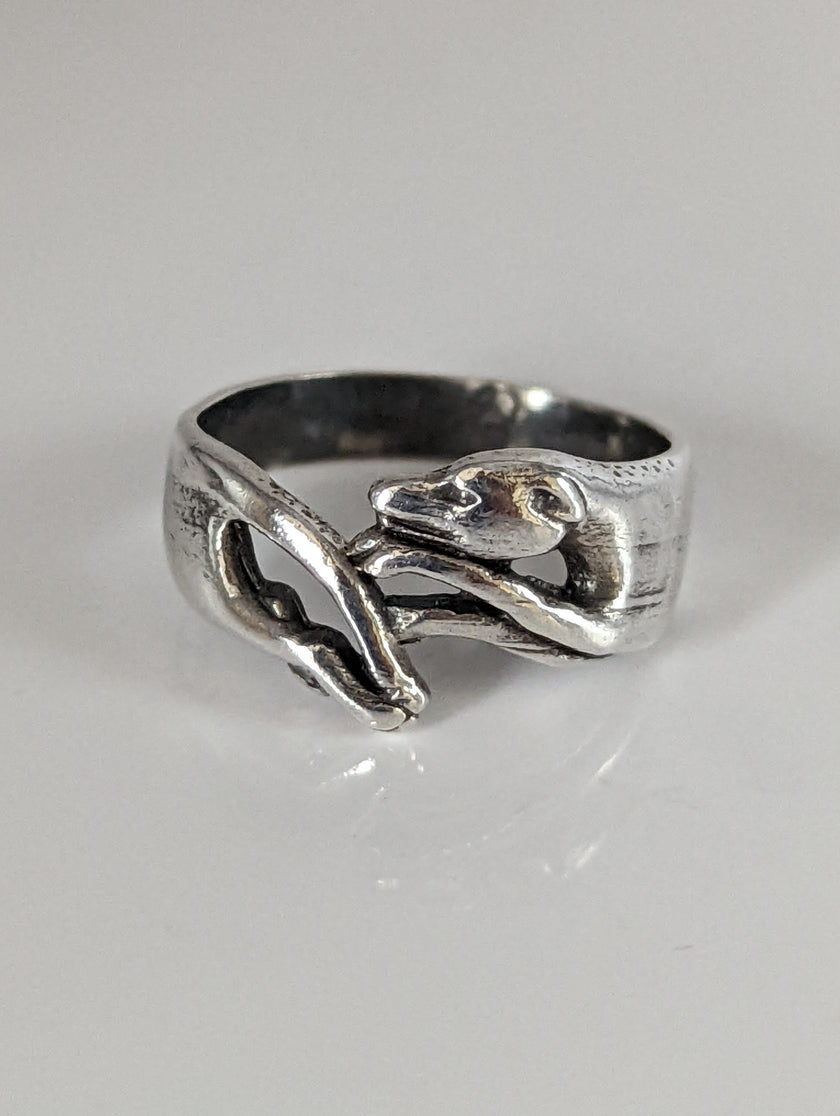 925 Silver Greyhound Ring – Handmade Elegant Dog Lover’s Band