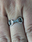 925 Silver Snaffle Bit Ring – Equestrian Jewellery for Him & Her