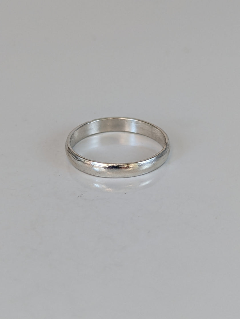 925 Silver Plain Band Ring – Unisex Equestrian-Inspired Minimalist Ring