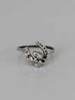 925 Silver Horseshoe, Acorn & Oak Leaf Ring – Symbolic Nature Gift