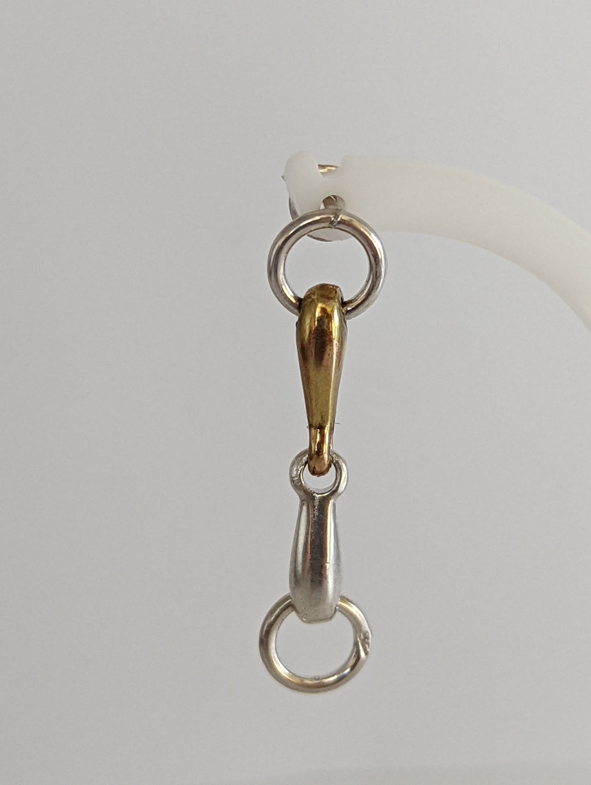 Silver Steed Snaffle Bit Stud Earrings