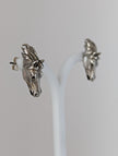 Silver Steed 3D Horse Head Studs 2