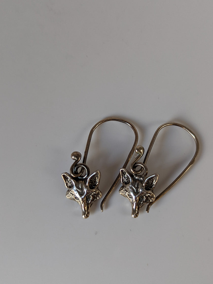 Pendientes Largos Colgantes Silver Steed Fox