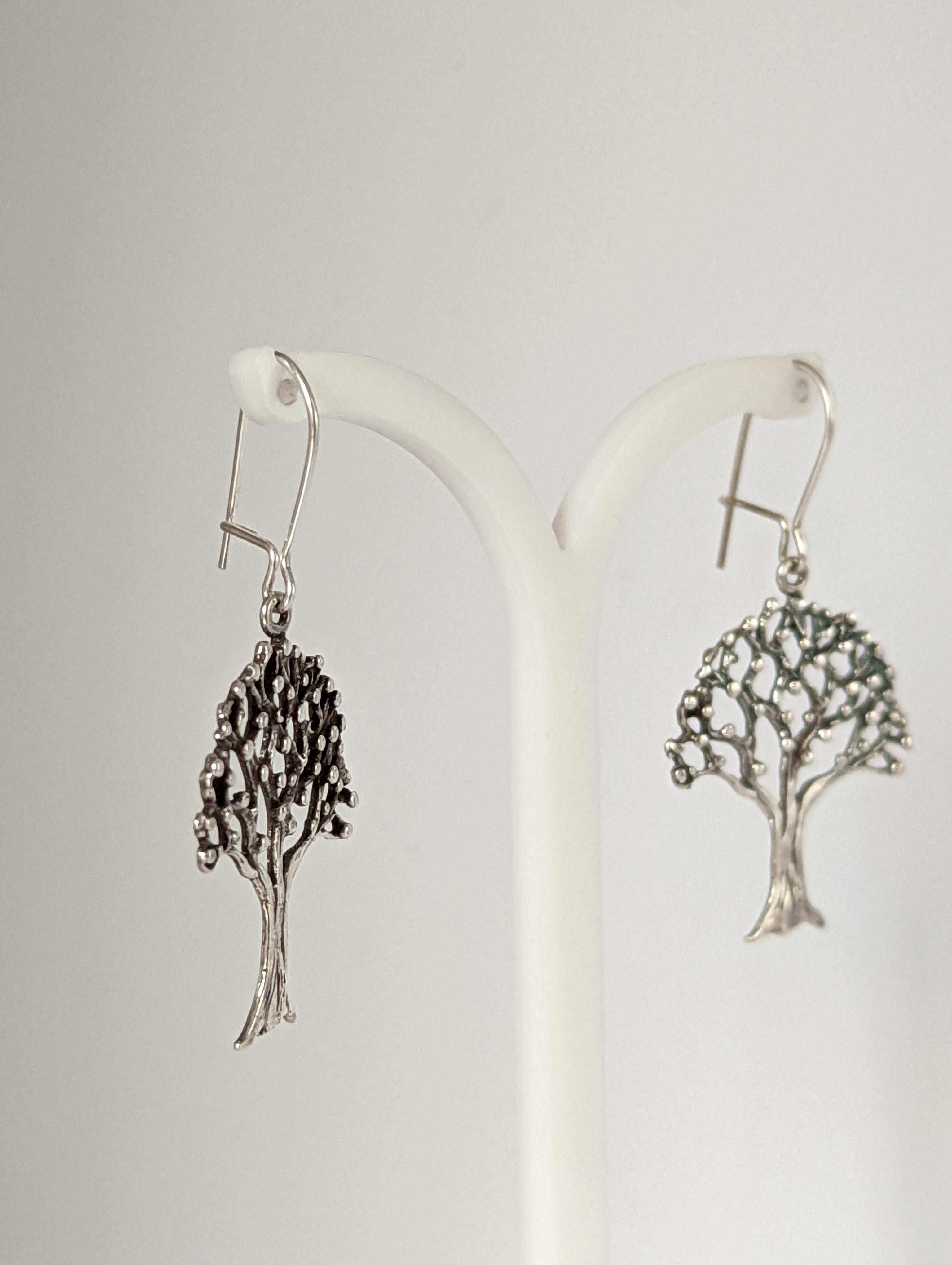 Silver Steed Fruit Tree Dangling Earrings