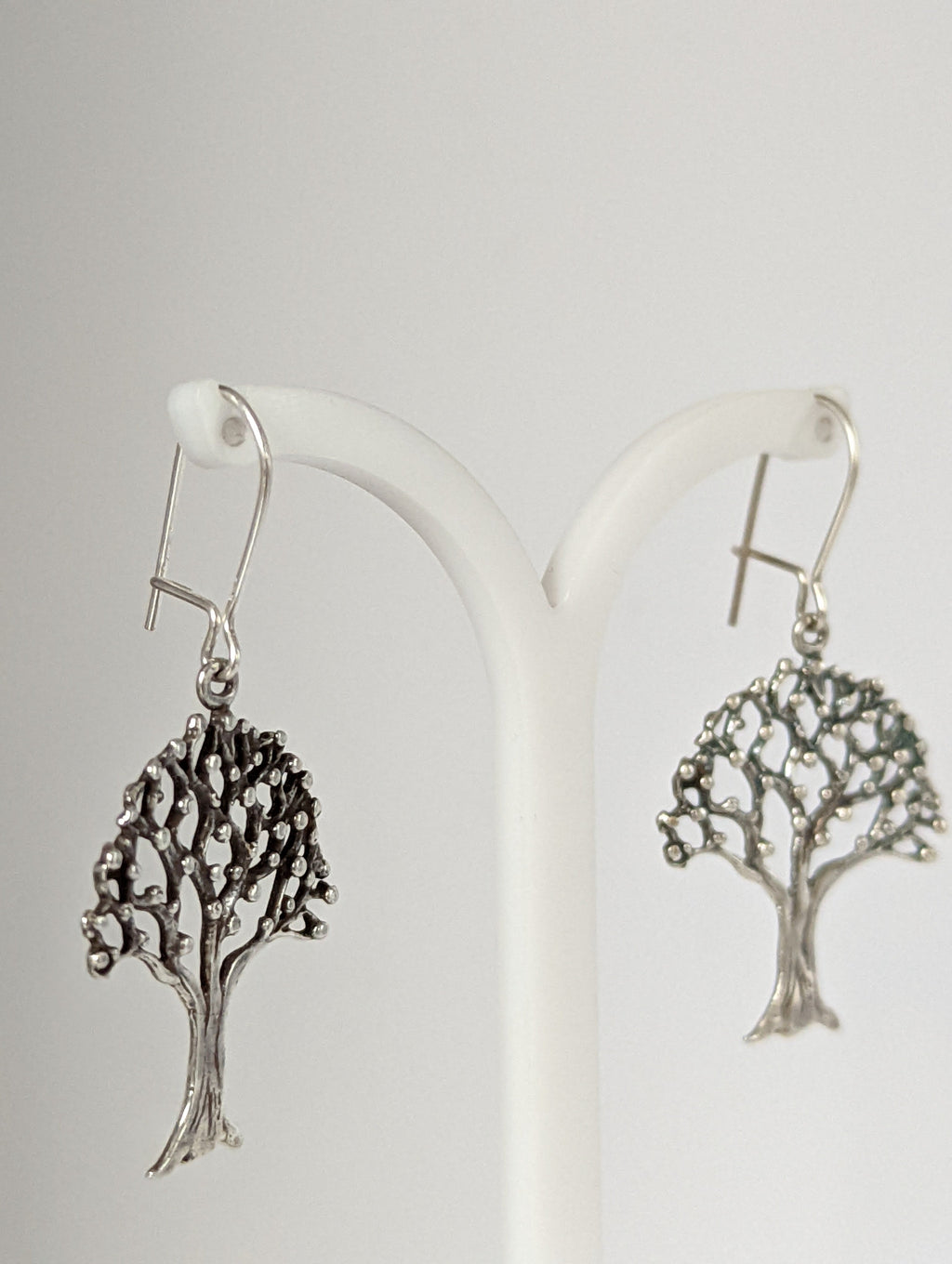 Silver Steed Fruit Tree Dangling Earrings