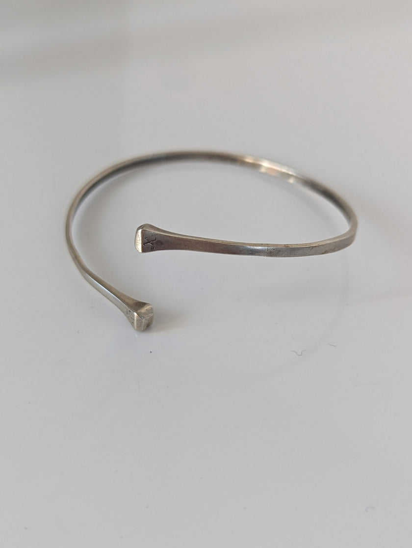 Silver Steed Hoofnail Bangle 1