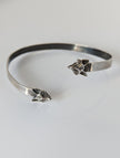 Silver Steed Fox Head Bangle