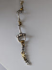 Silver Steed Large Two Tone Silver French Link Snaffle Bracelet