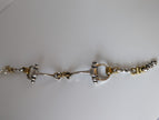 Silver Steed Large Two Tone Silver French Link Snaffle Bracelet