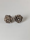 Silberne Steed-Ringelblumen-Ohrstecker