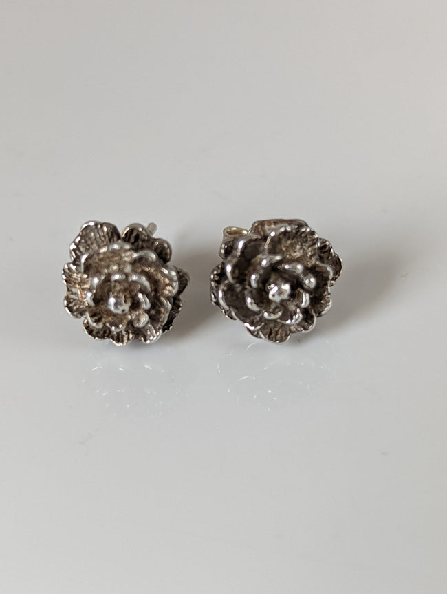 Silver Steed Marigold Stud Earrings