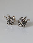 Silver Steed Pram Stud Earrings