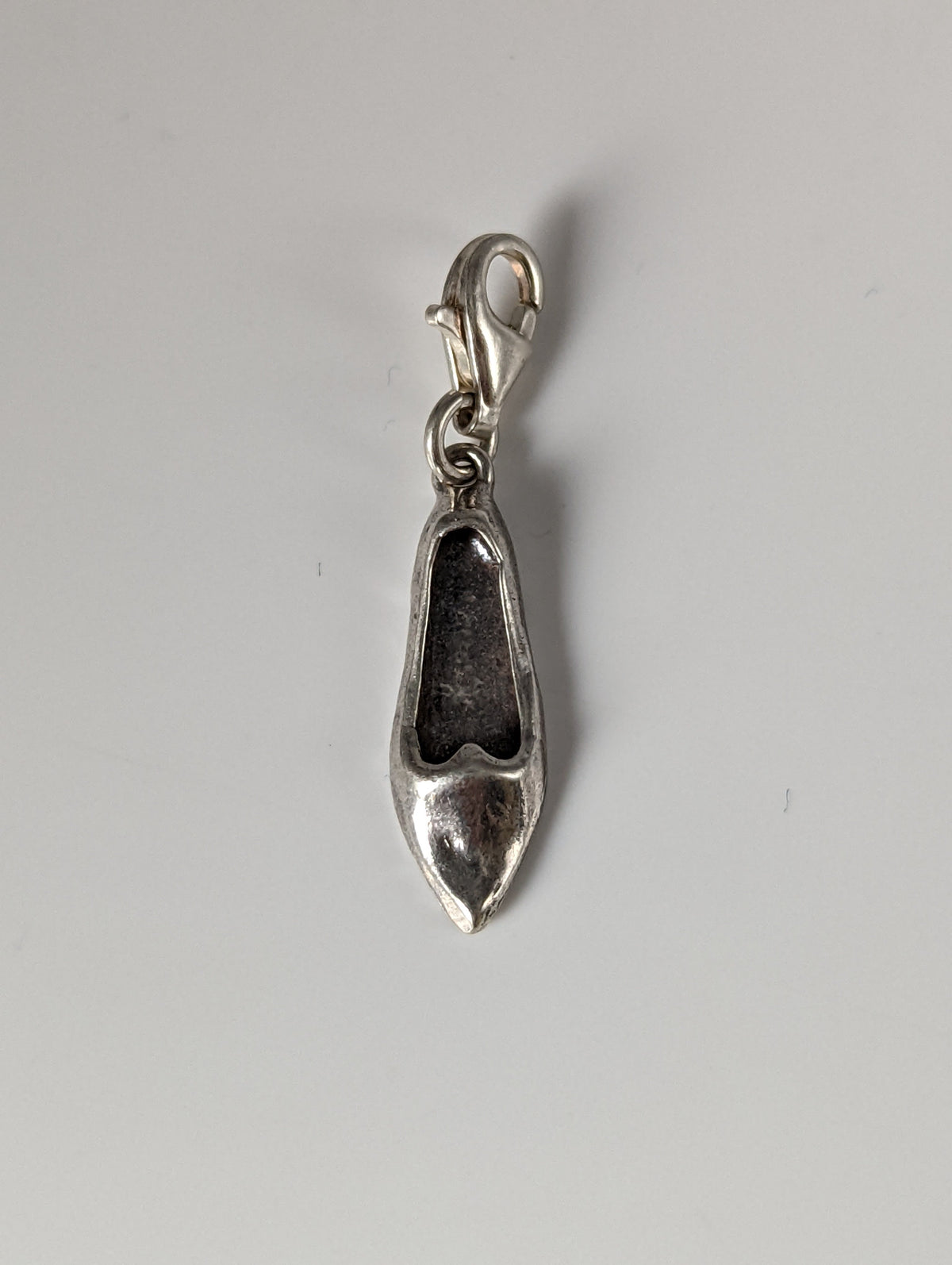Silver Steed Slipper Silver Charm
