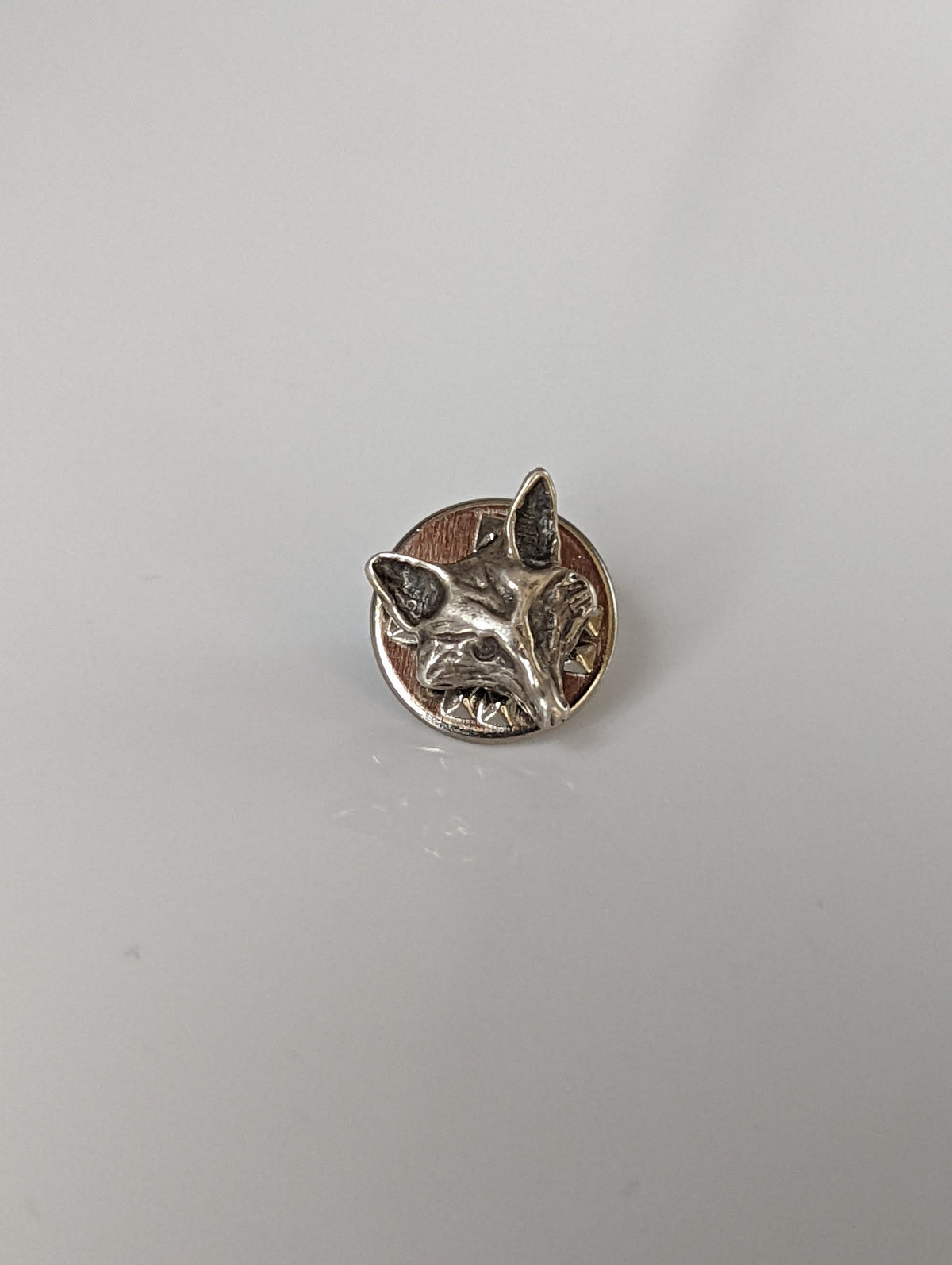 Silver Steed Fox Head Silver Pin