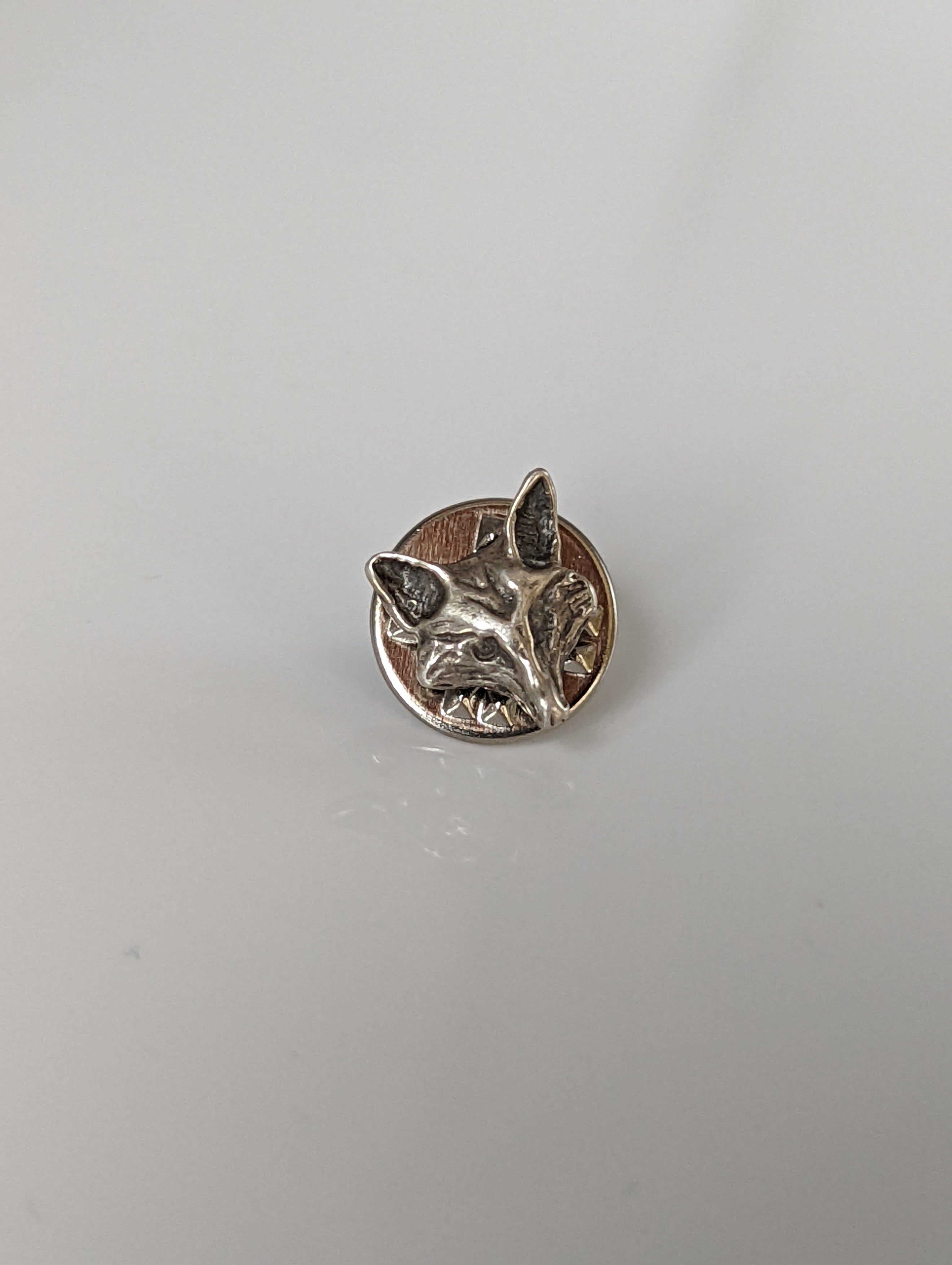 Silver Steed Fox Head Silver Pin