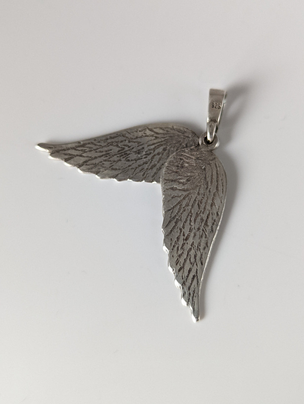 Silver Steed Angel Wings Silver Pendant