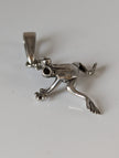 Silver Steed Jumping Frog Silver Pendant