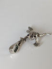 Silver Steed Jumping Frog Silver Pendant