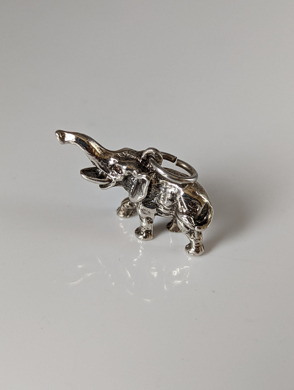 Silver Steed Elephant Silver Pendant