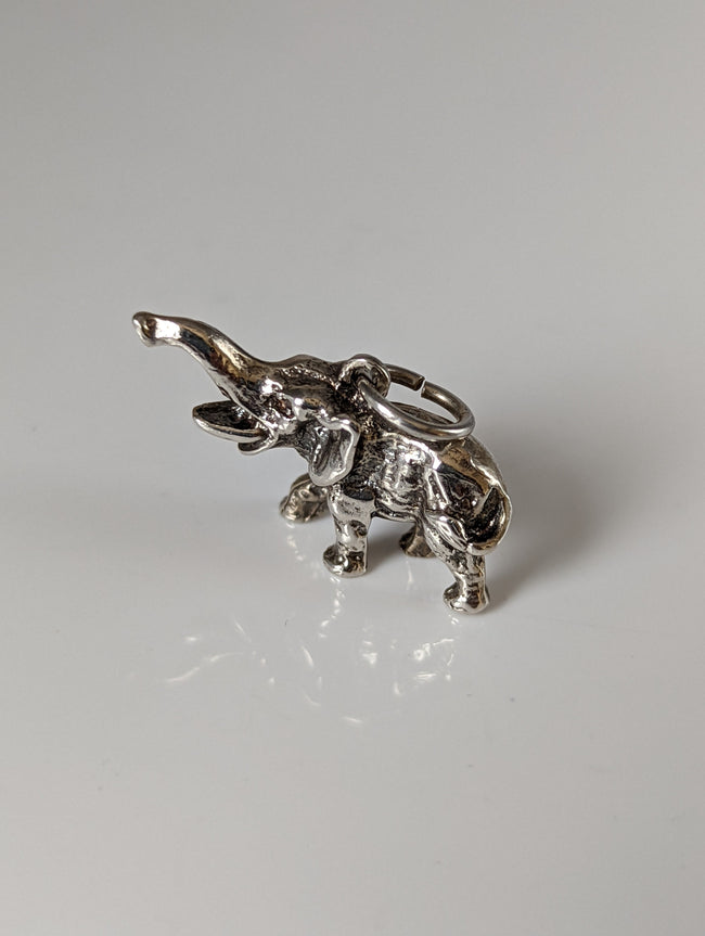 Silver Steed Elephant Silver Pendant