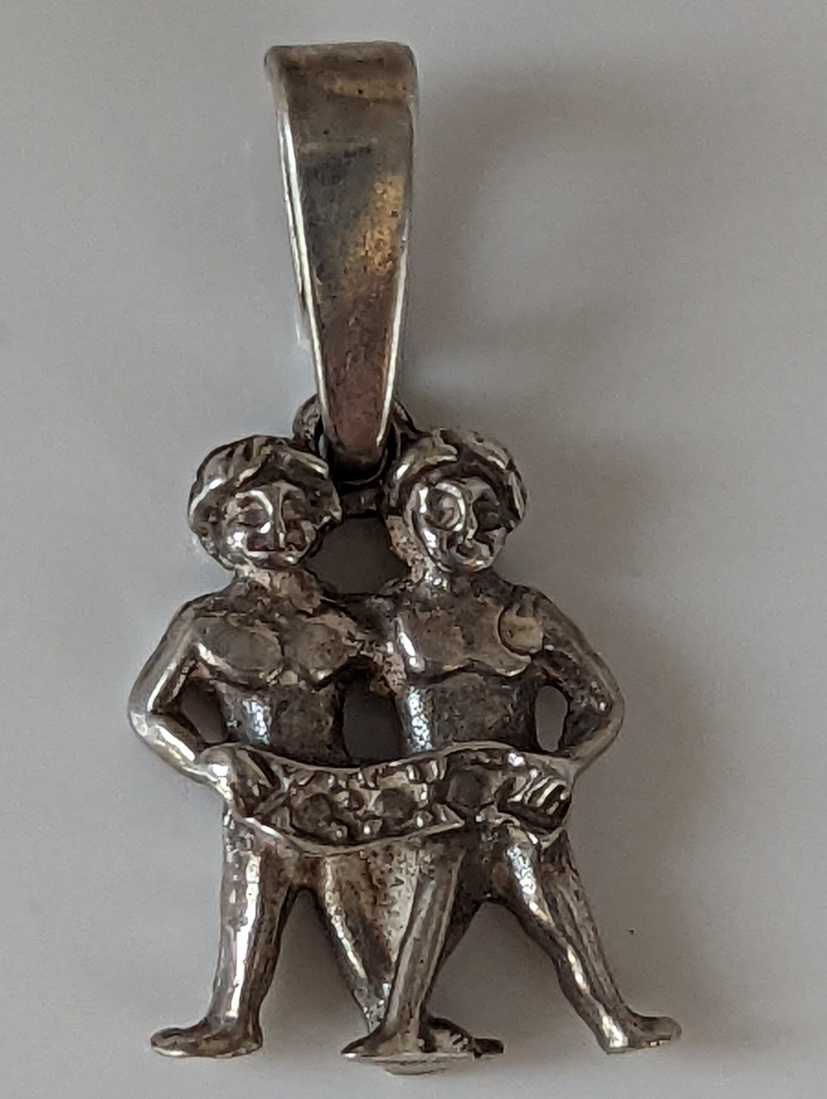 Silver Steed Romans Twins Silver Pendant