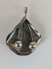 Silver Steed Extravagant Leaf & Stems Silver Pendant