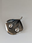 Silver Steed Extravagant Leaf & Stems Silver Pendant
