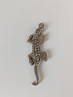 Silver Steed Detailed Lizard Silver Pendant
