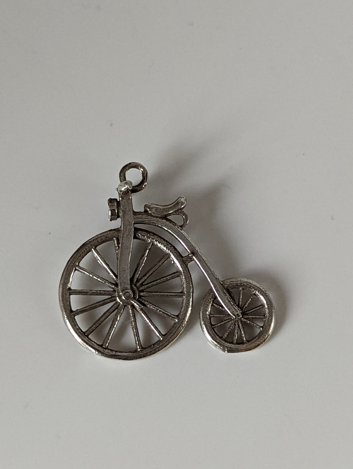 Silver Steed Penny Farthing Bike Silver Pendant
