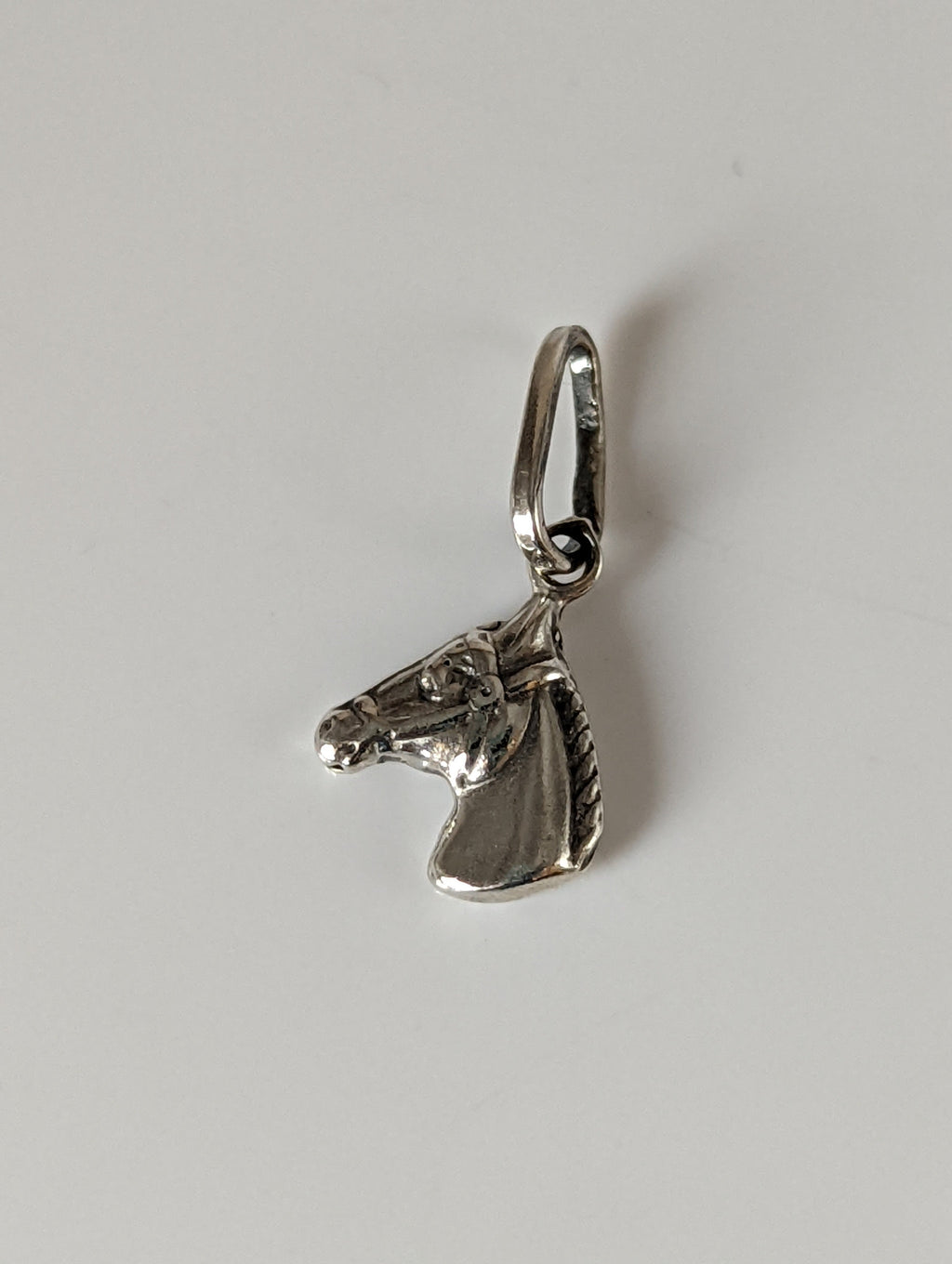 Silver Steed Horse Head Silver Pendant