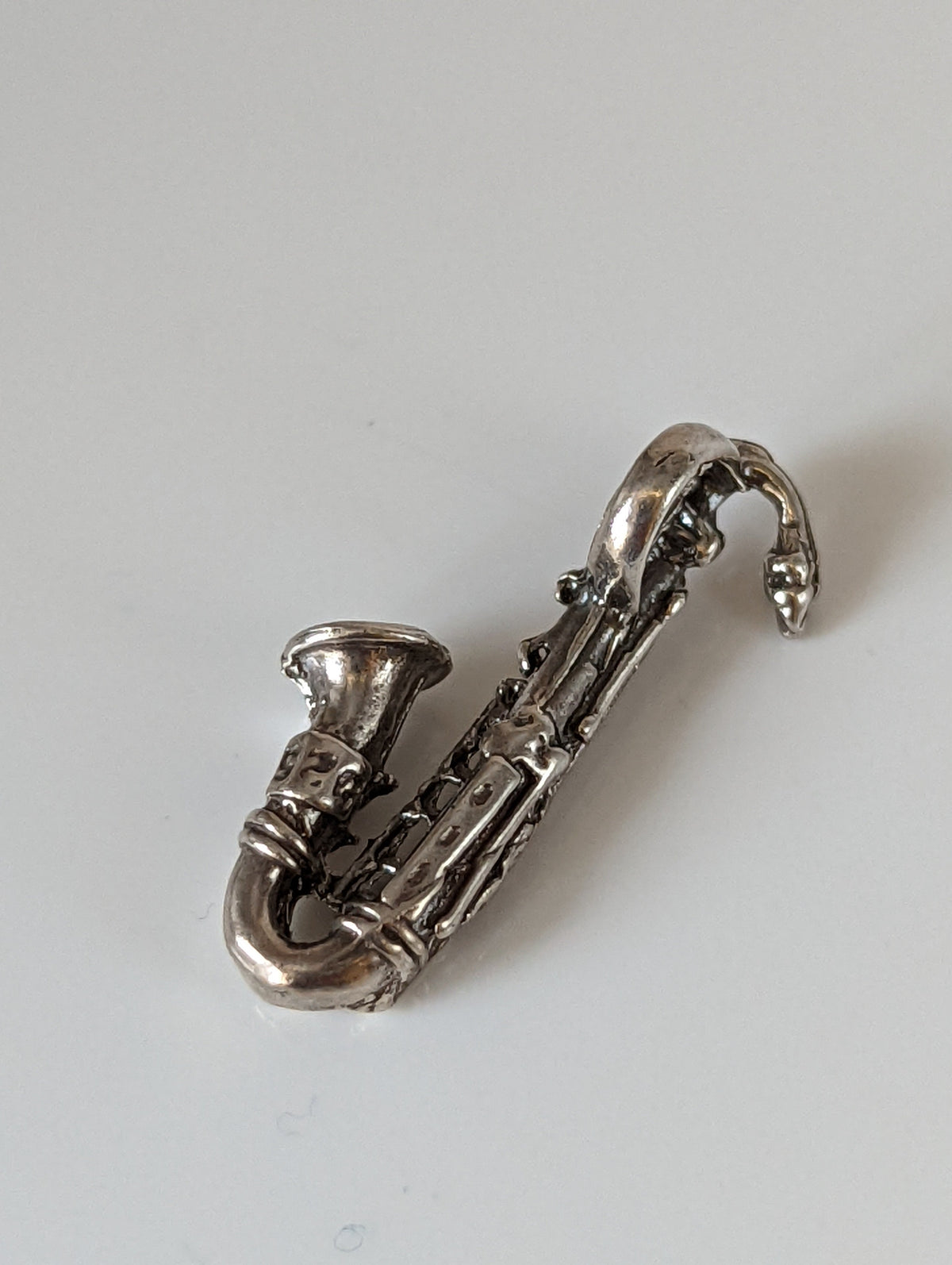 Silver Steed Saxophone Silver Pendant
