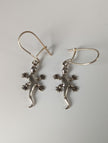 Silver Steed Gecko Silver Dropped Earrings