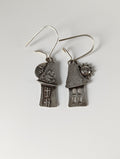 Silver Steed Day & Night House Dropped Earrings