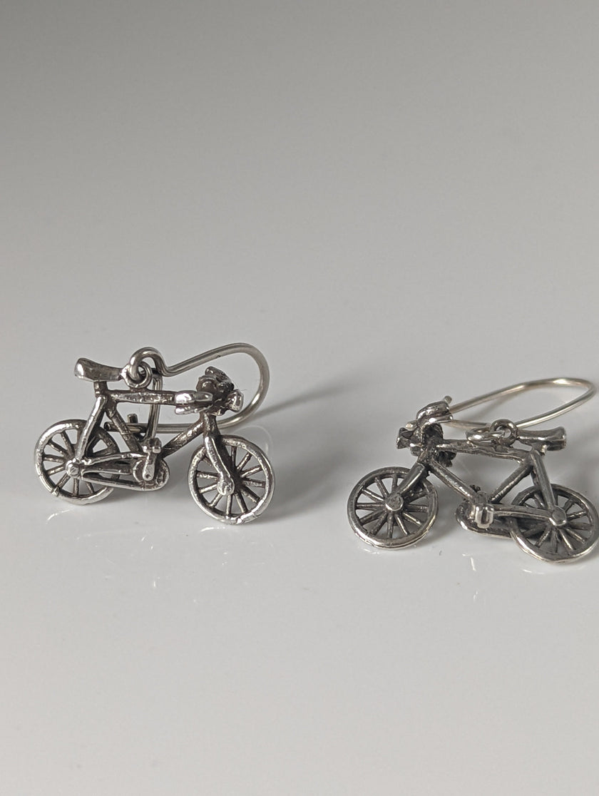 Silver Steed Fahrräder Hängende Ohrringe