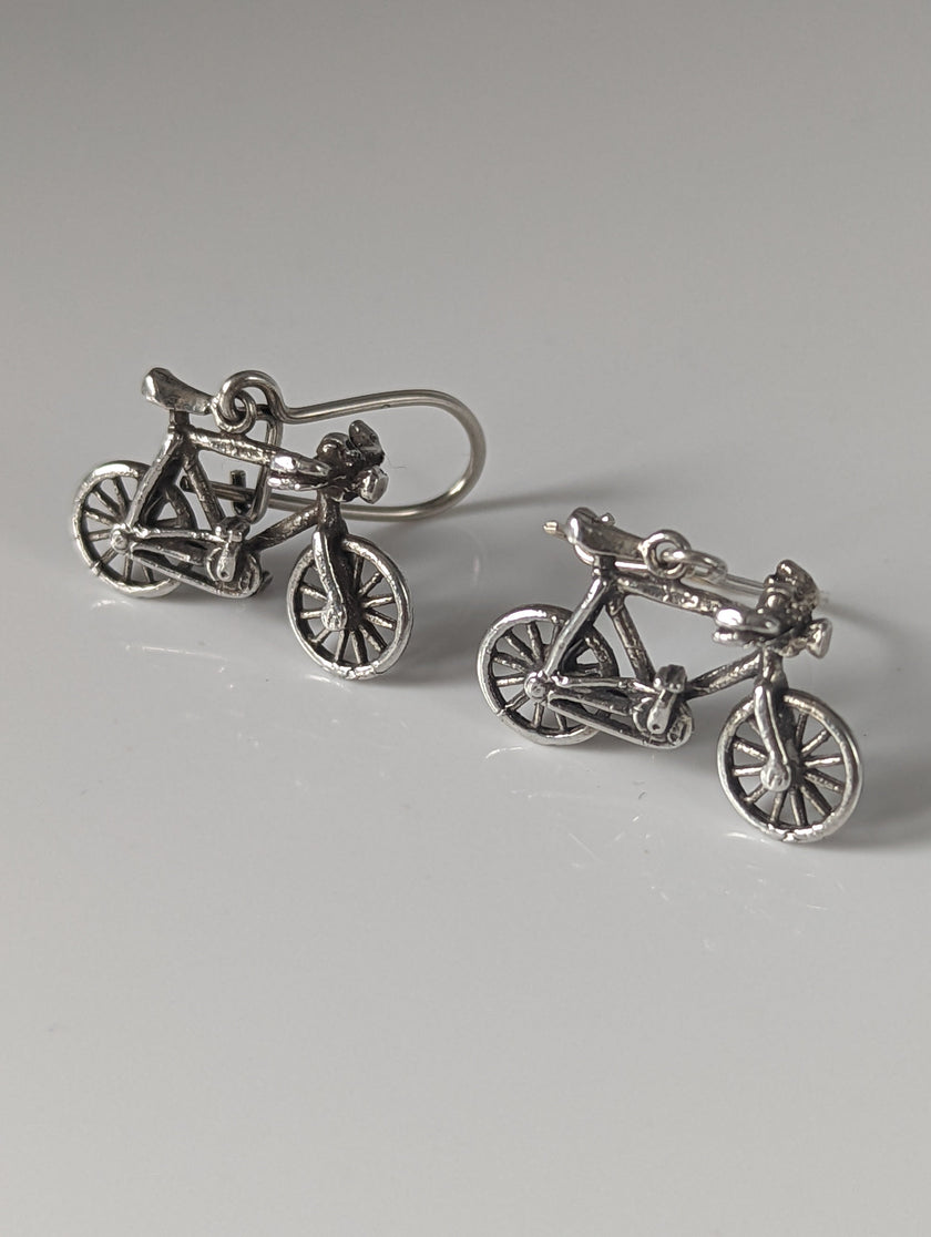 Silver Steed Fahrräder Hängende Ohrringe