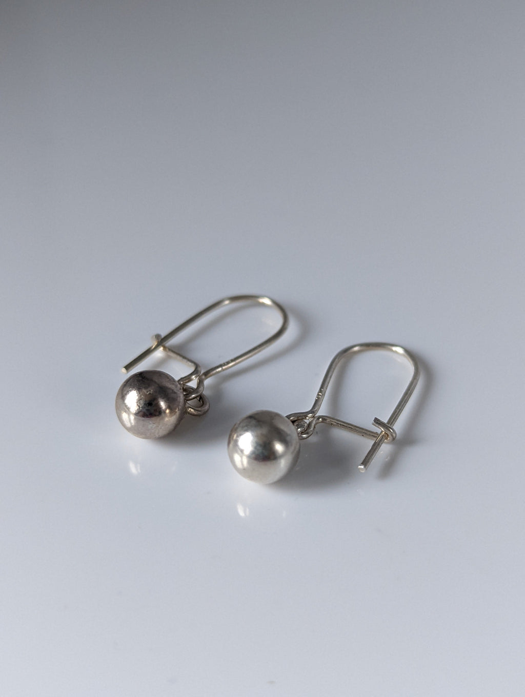 Silver Steed Large Balls Dropped Earrings