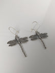 Silver Steed Dragonfly Dropped Earrings
