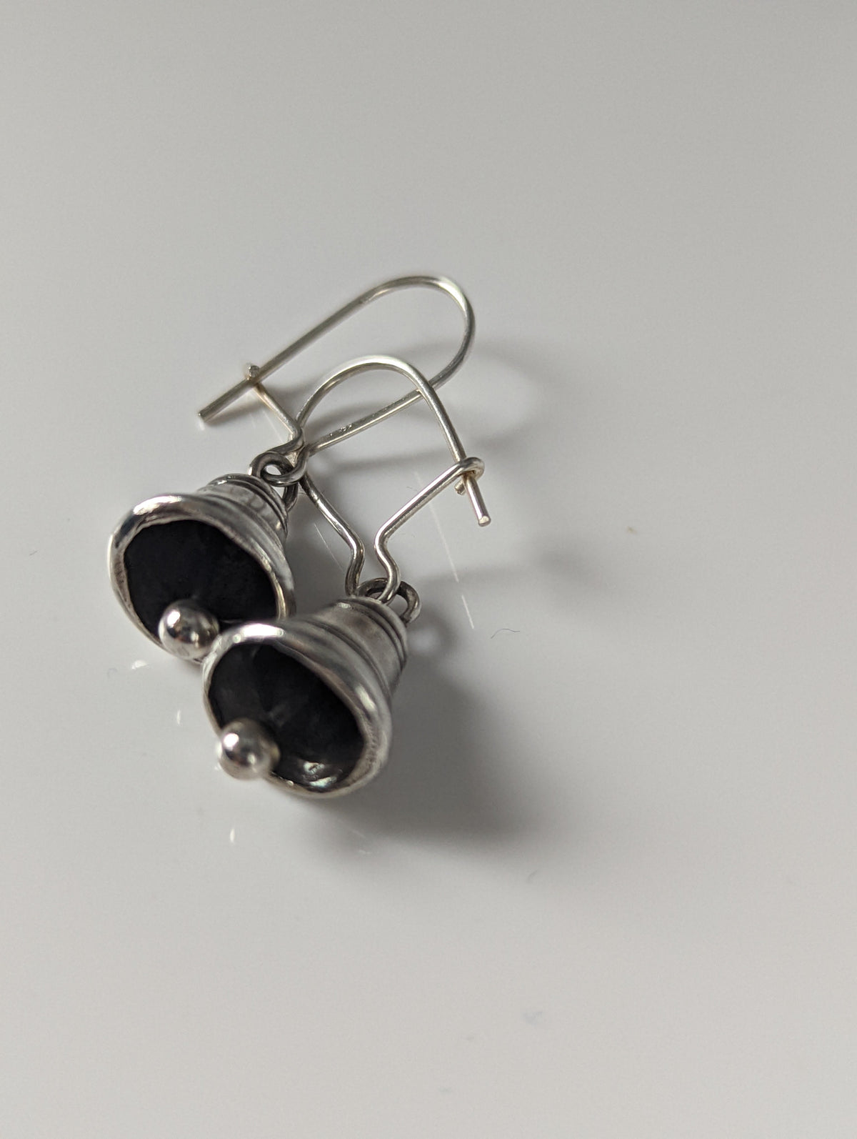 Silver Steed Bells Dropped Earrings
