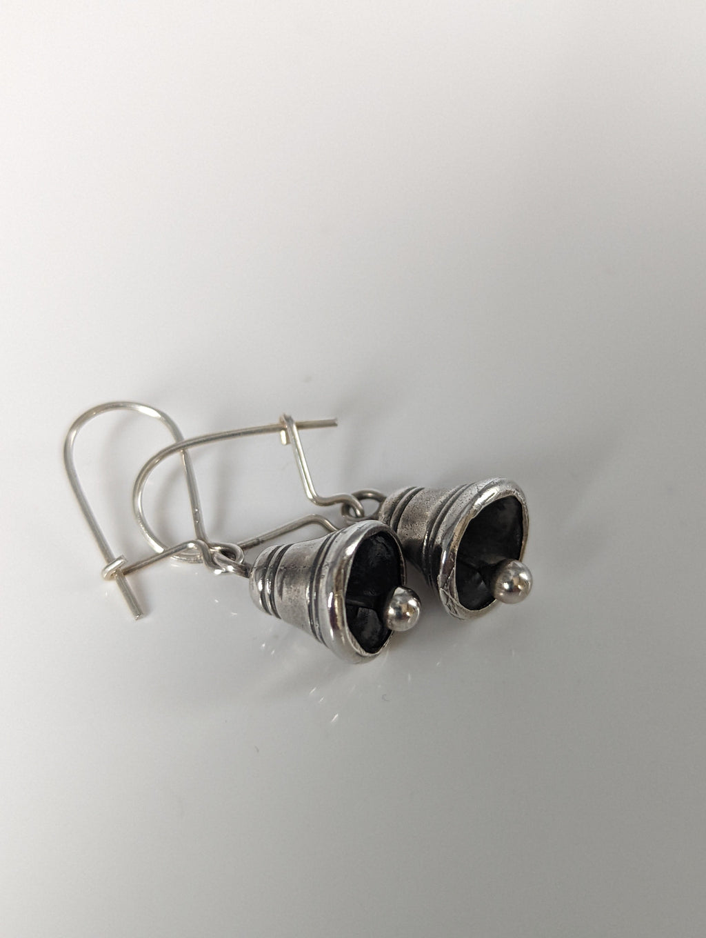Silver Steed Bells Dropped Earrings