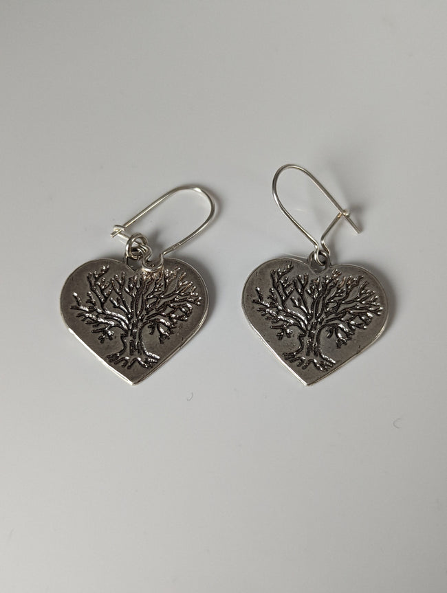 Pendientes colgantes Silver Steed Love for Trees