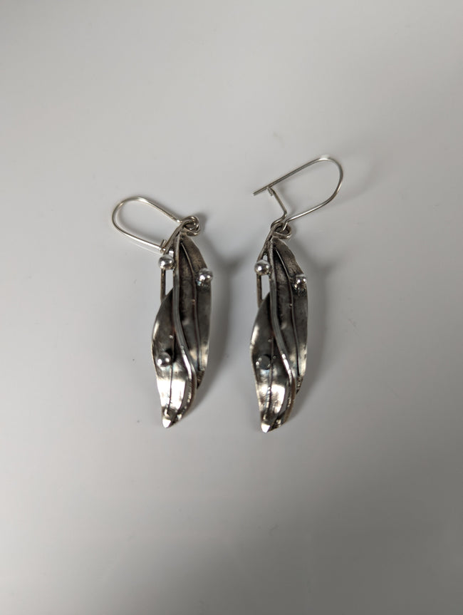 Silver Steed Kelp Dropped Earrings