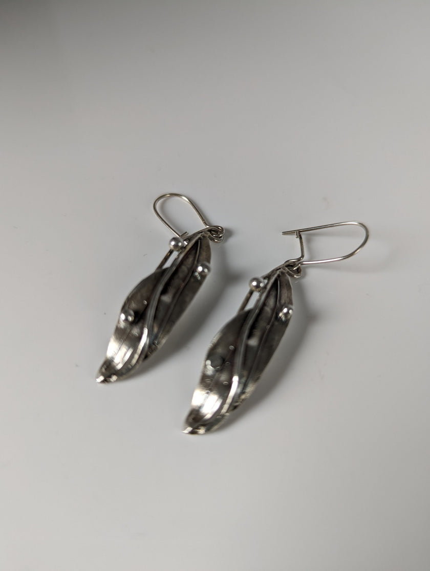Silver Steed Kelp Dropped Earrings