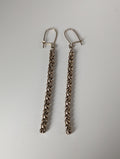 Silver Steed Snake Chain Dropped Earrings