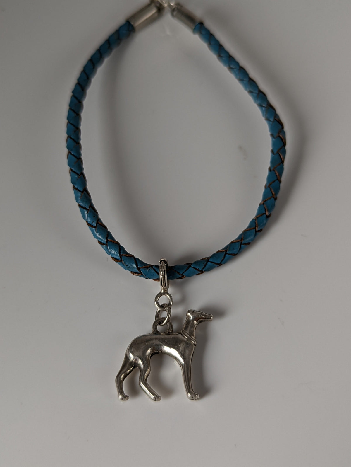 Silver Steed Assorted Charms on Leather Cord Bracelet
