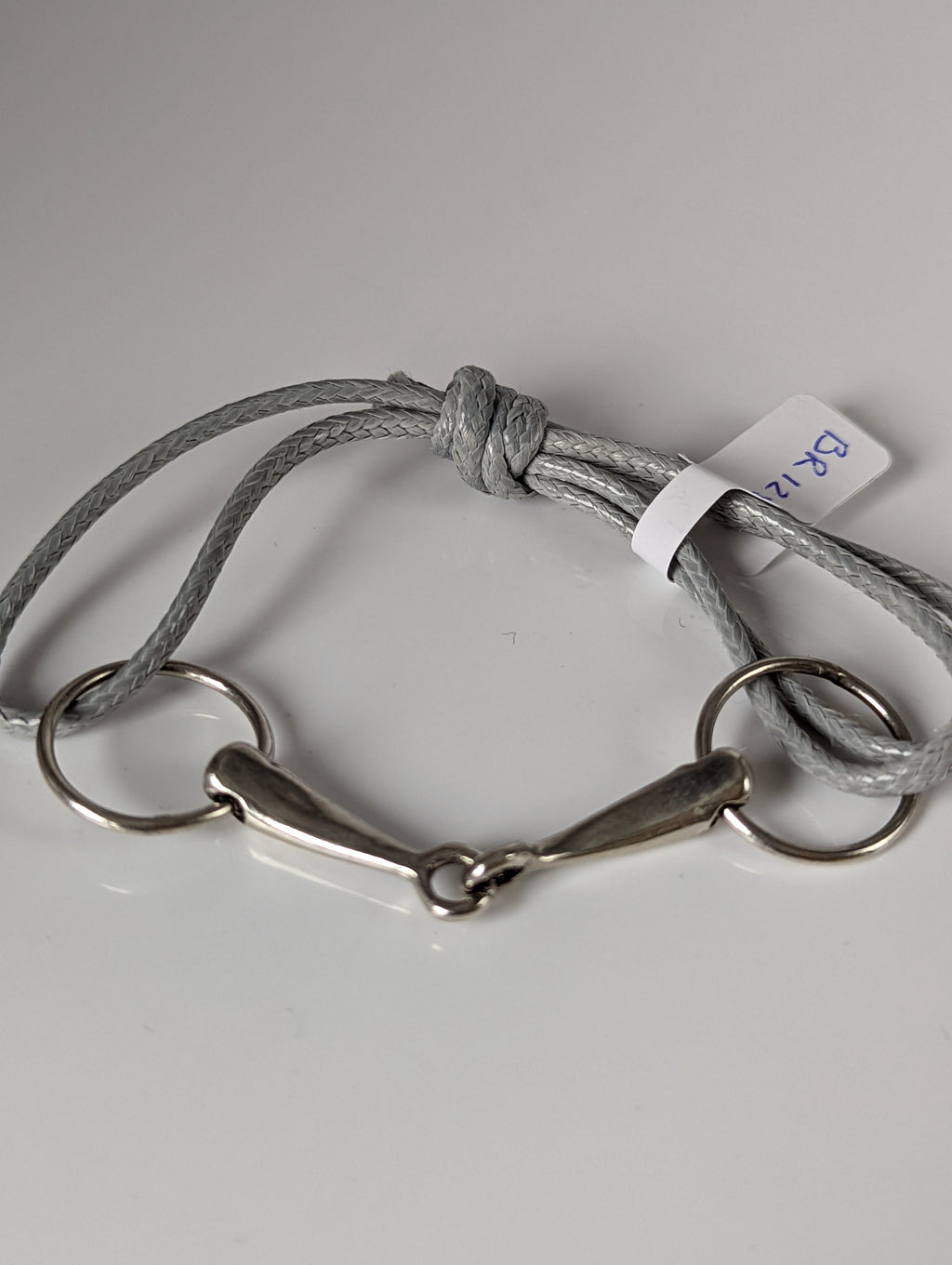 Silver Steed Leather Silver Snaffle Cord Bracelet